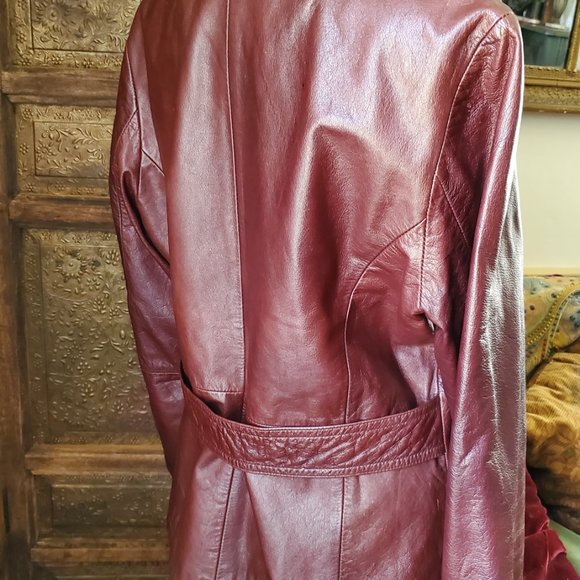 Vintage Brandon Thomas Leather Coat - Picture 2 of 5